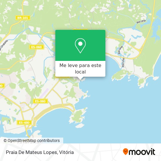 Praia De Mateus Lopes mapa