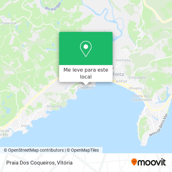 Praia Dos Coqueiros mapa