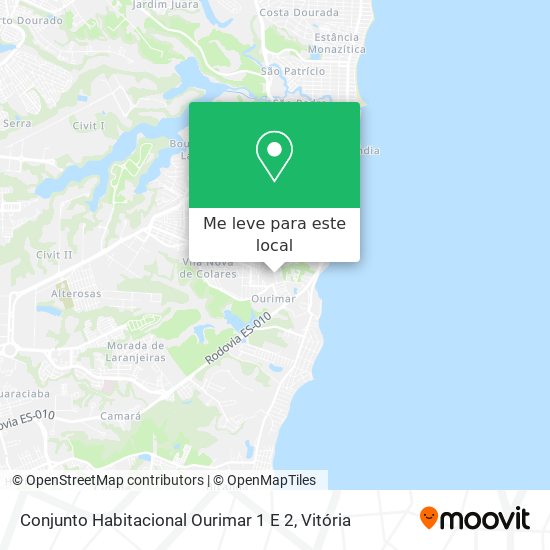 Conjunto Habitacional Ourimar 1 E 2 mapa