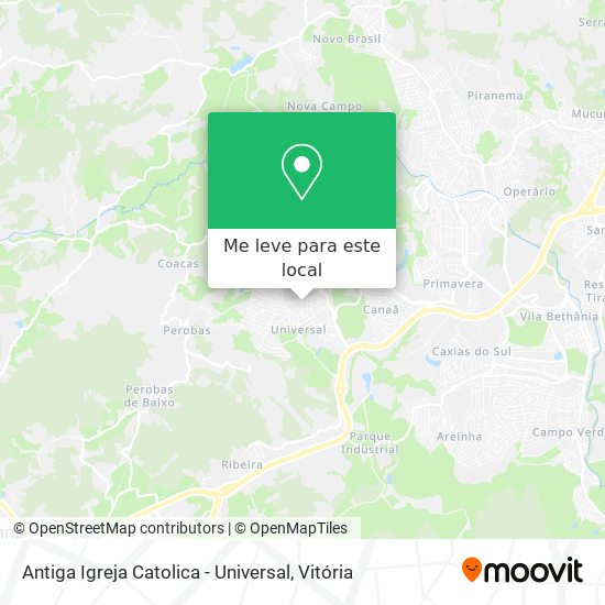 Antiga Igreja Catolica - Universal mapa