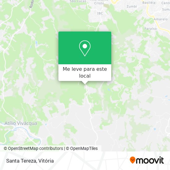 Santa Tereza mapa
