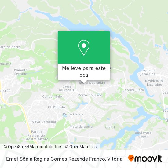 Emef Sônia Regina Gomes Rezende Franco mapa