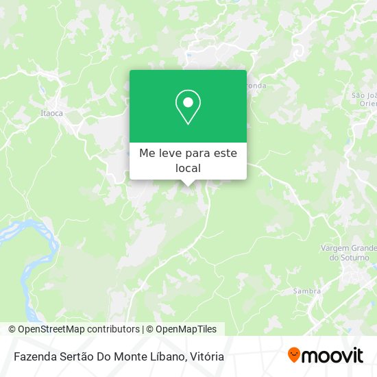 Fazenda Sertão Do Monte Líbano mapa