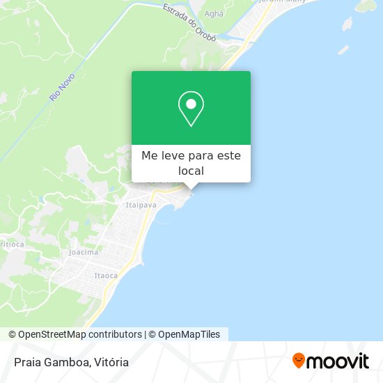 Praia Gamboa mapa