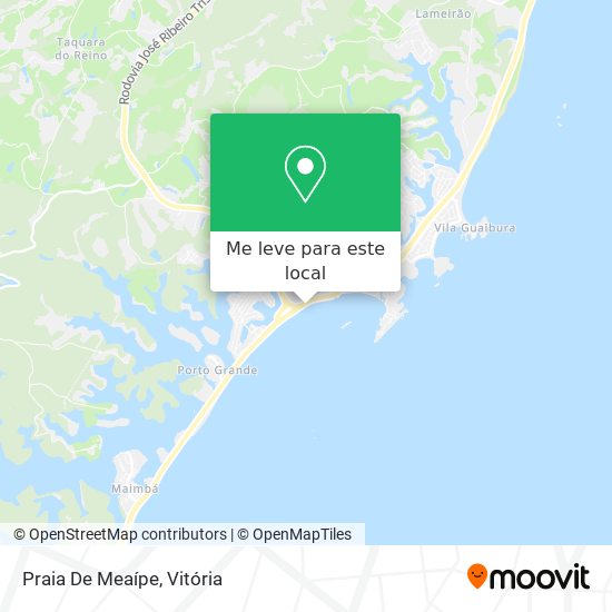 Praia De Meaípe mapa