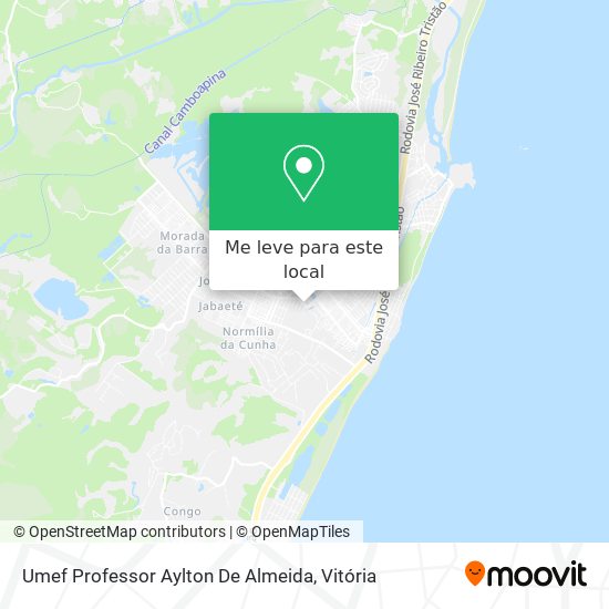 Umef Professor Aylton De Almeida mapa