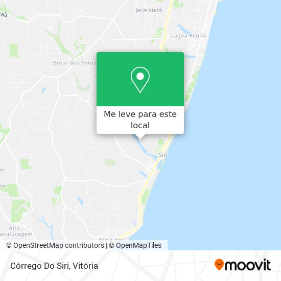 Córrego Do Siri mapa