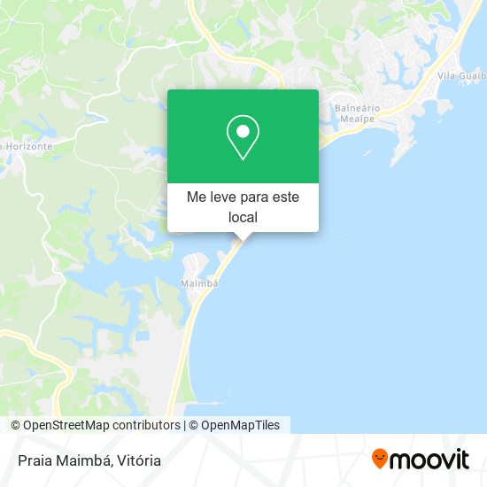 Praia Maimbá mapa