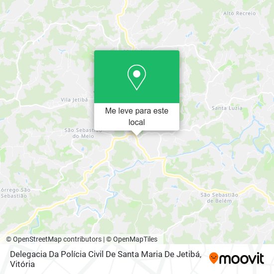 Delegacia Da Polícia Civil De Santa Maria De Jetibá mapa