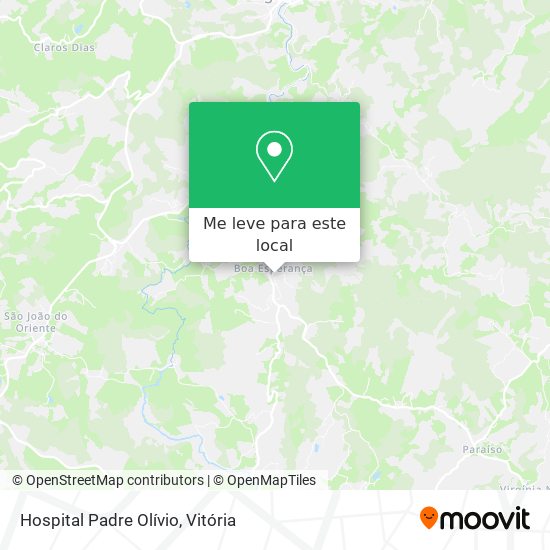 Hospital Padre Olívio mapa