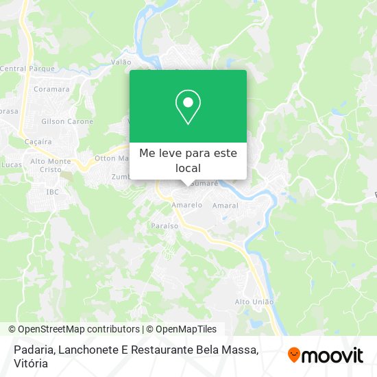 Padaria, Lanchonete E Restaurante Bela Massa mapa