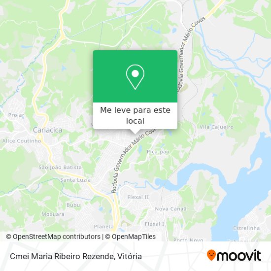 Cmei Maria Ribeiro Rezende mapa