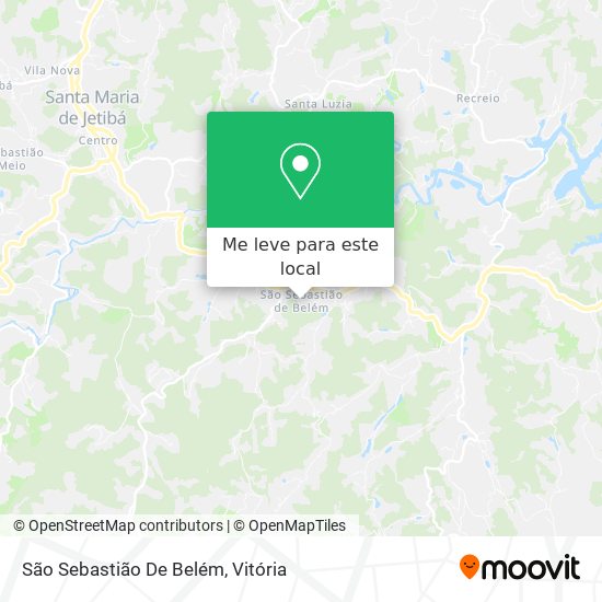 São Sebastião De Belém mapa