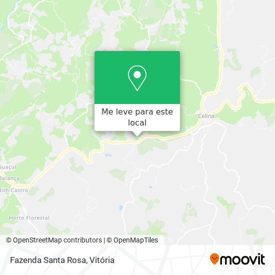 Fazenda Santa Rosa mapa