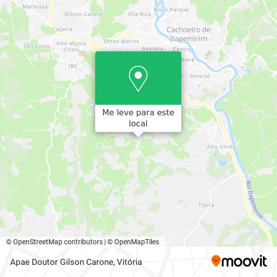 Apae Doutor Gilson Carone mapa