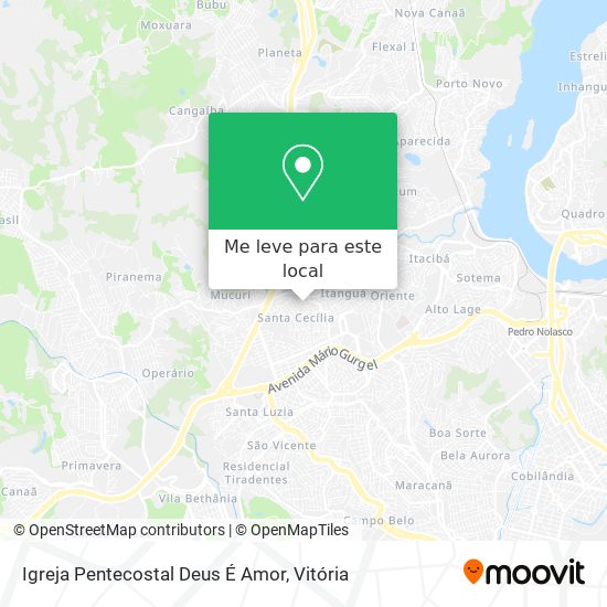 Igreja Pentecostal Deus É Amor mapa
