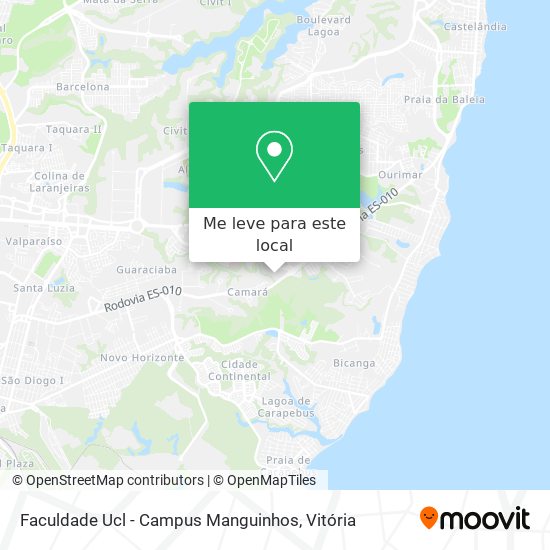 Faculdade Ucl - Campus Manguinhos mapa