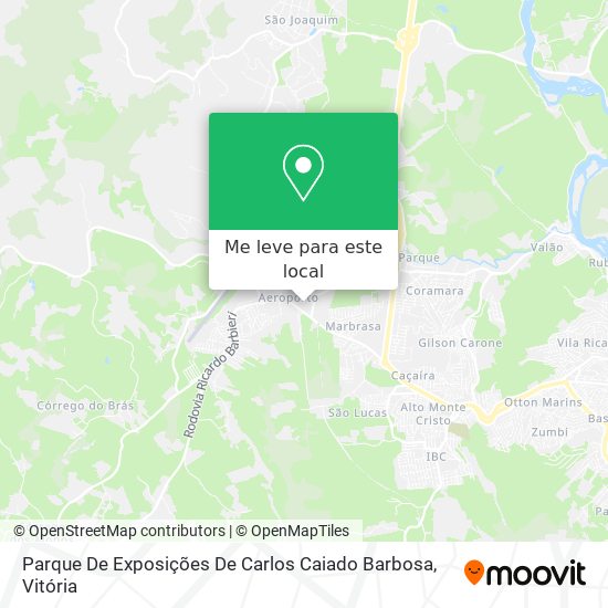 Parque De Exposições De Carlos Caiado Barbosa mapa