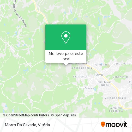 Morro Da Cavada mapa