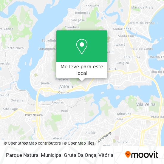 Parque Natural Municipal Gruta Da Onça mapa