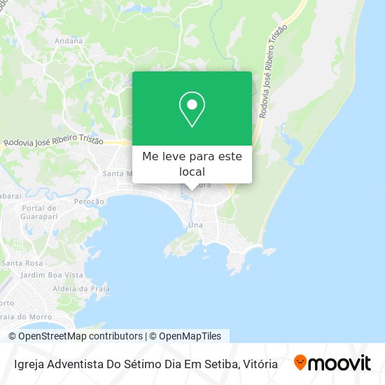 Igreja Adventista Do Sétimo Dia Em Setiba mapa
