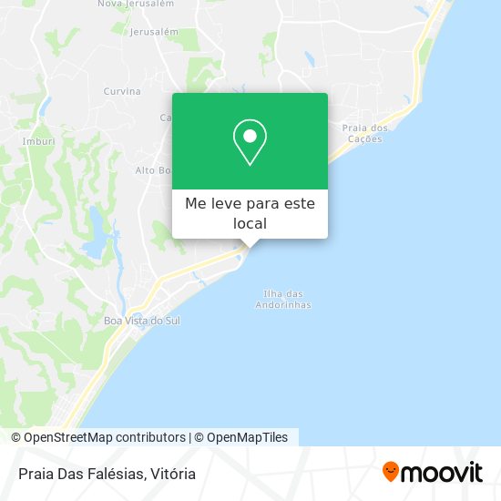 Praia Das Falésias mapa