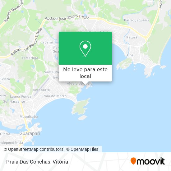 Praia Das Conchas mapa