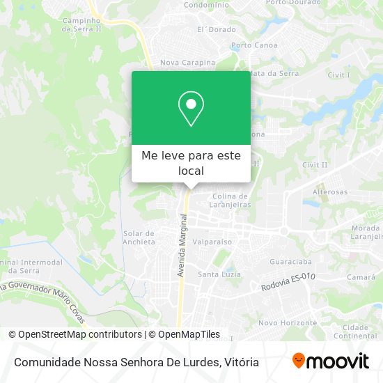 Comunidade Nossa Senhora De Lurdes mapa
