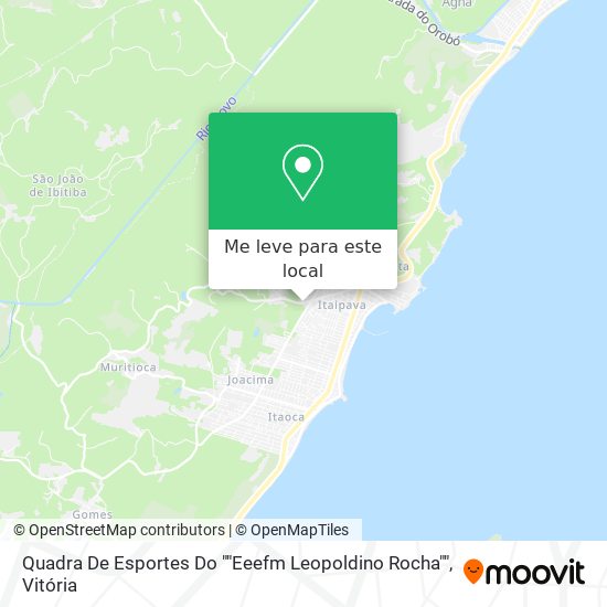 Quadra De Esportes Do ""Eeefm Leopoldino Rocha"" mapa
