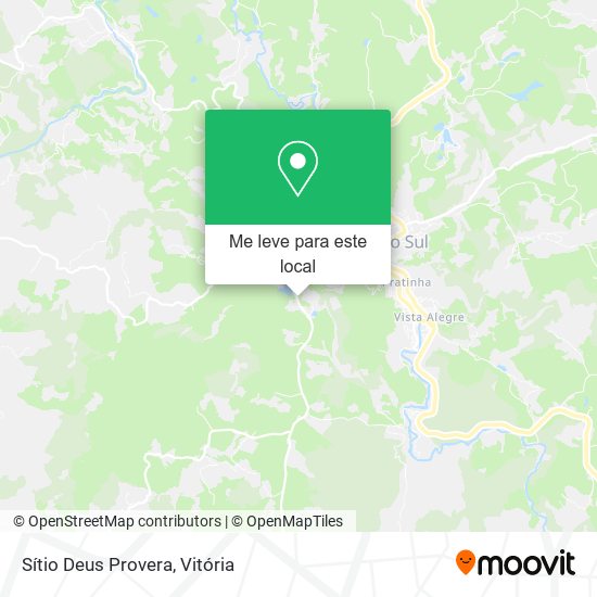 Sítio Deus Provera mapa