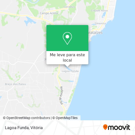 Lagoa Funda mapa