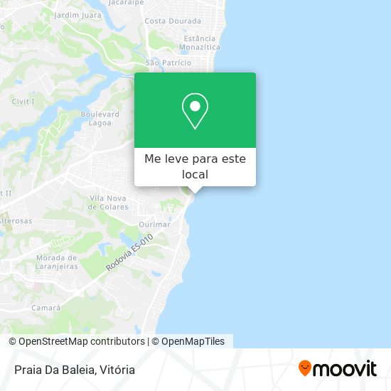 Praia Da Baleia mapa