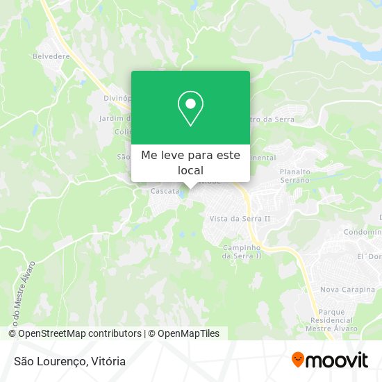 São Lourenço mapa