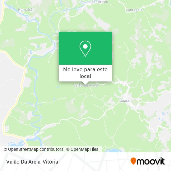 Valão Da Areia mapa