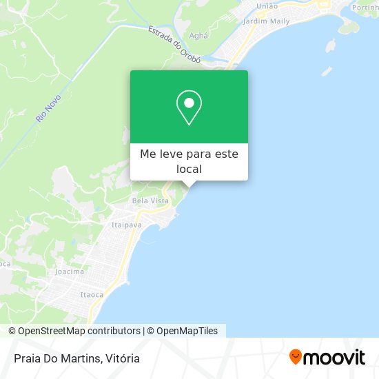 Praia Do Martins mapa