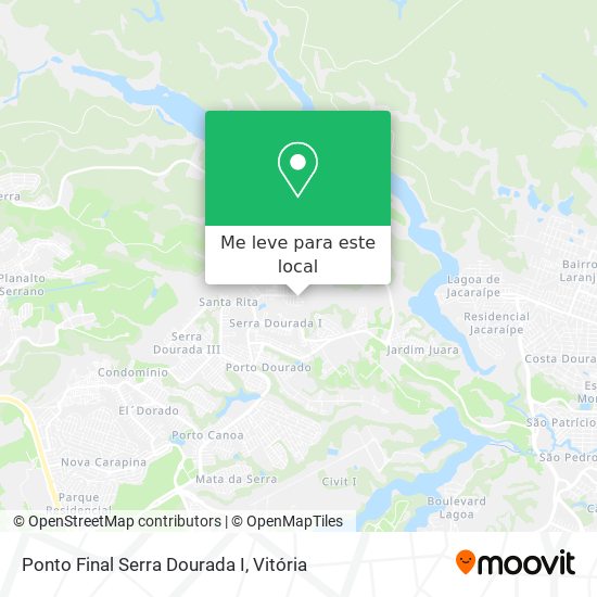 Ponto Final Serra Dourada I mapa