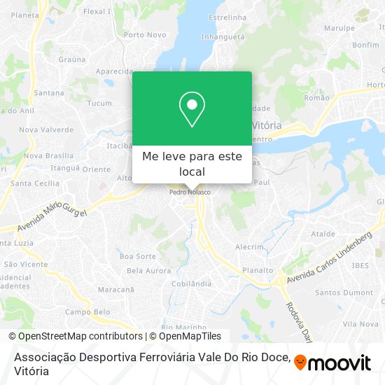 Associação Desportiva Ferroviária Vale Do Rio Doce mapa