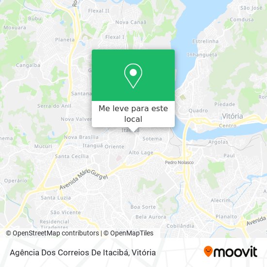 Agência Dos Correios De Itacibá mapa
