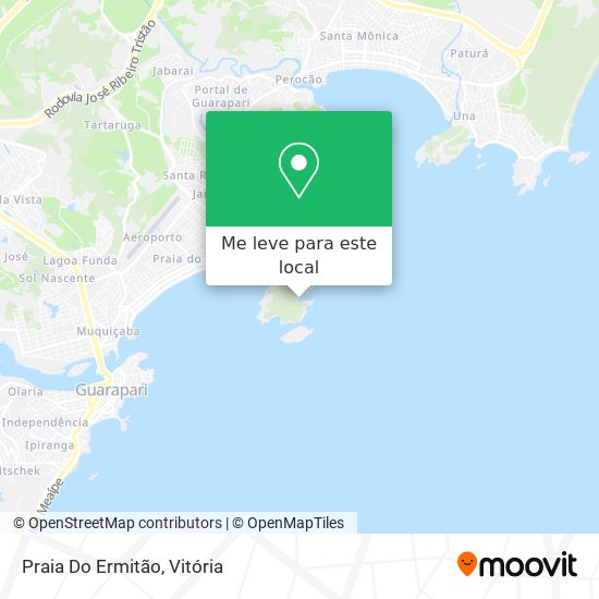 Praia Do Ermitão mapa