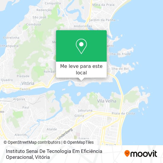 Instituto Senai De Tecnologia Em Eficiência Operacional mapa