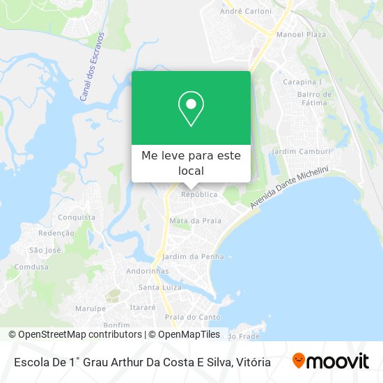 Escola De 1˚ Grau Arthur Da Costa E Silva mapa