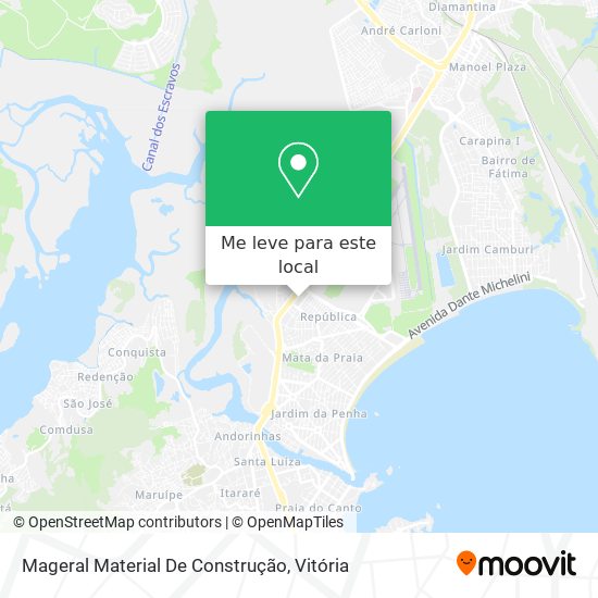 Mageral Material De Construção mapa