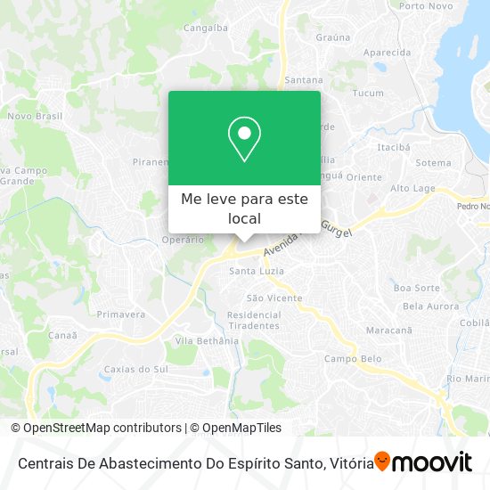Centrais De Abastecimento Do Espírito Santo mapa