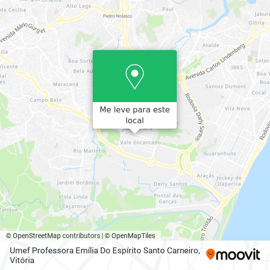 Umef Professora Emília Do Espírito Santo Carneiro mapa