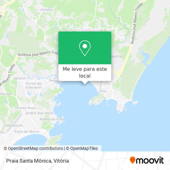 Praia Santa Mônica mapa