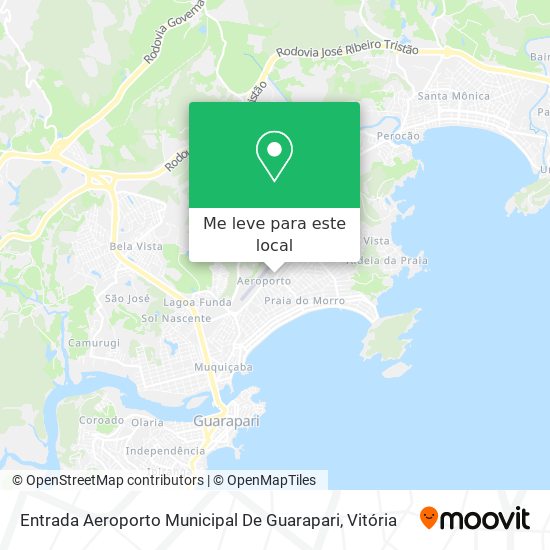 Entrada Aeroporto Municipal De Guarapari mapa
