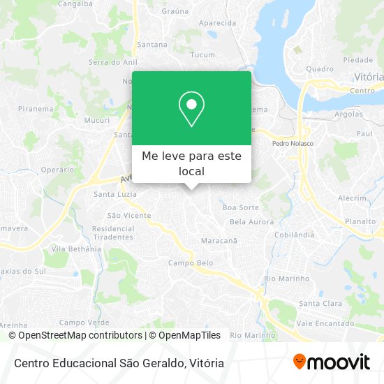 Centro Educacional São Geraldo mapa