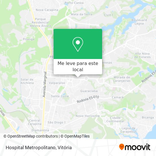 Hospital Metropolitano mapa