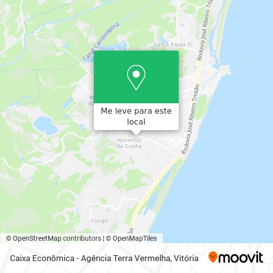 Caixa Econômica - Agência Terra Vermelha mapa