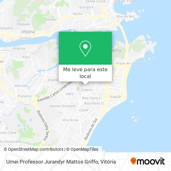 Umei Professor Jurandyr Mattos Griffo mapa